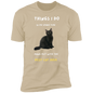 Jersey T-Shirt| Things I Do In My Spare Time-Hang Out With The Best Cat Mom (Black Cat)