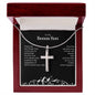 My Bonus Son | I am proud of you - Stainless Steel Cross Necklace