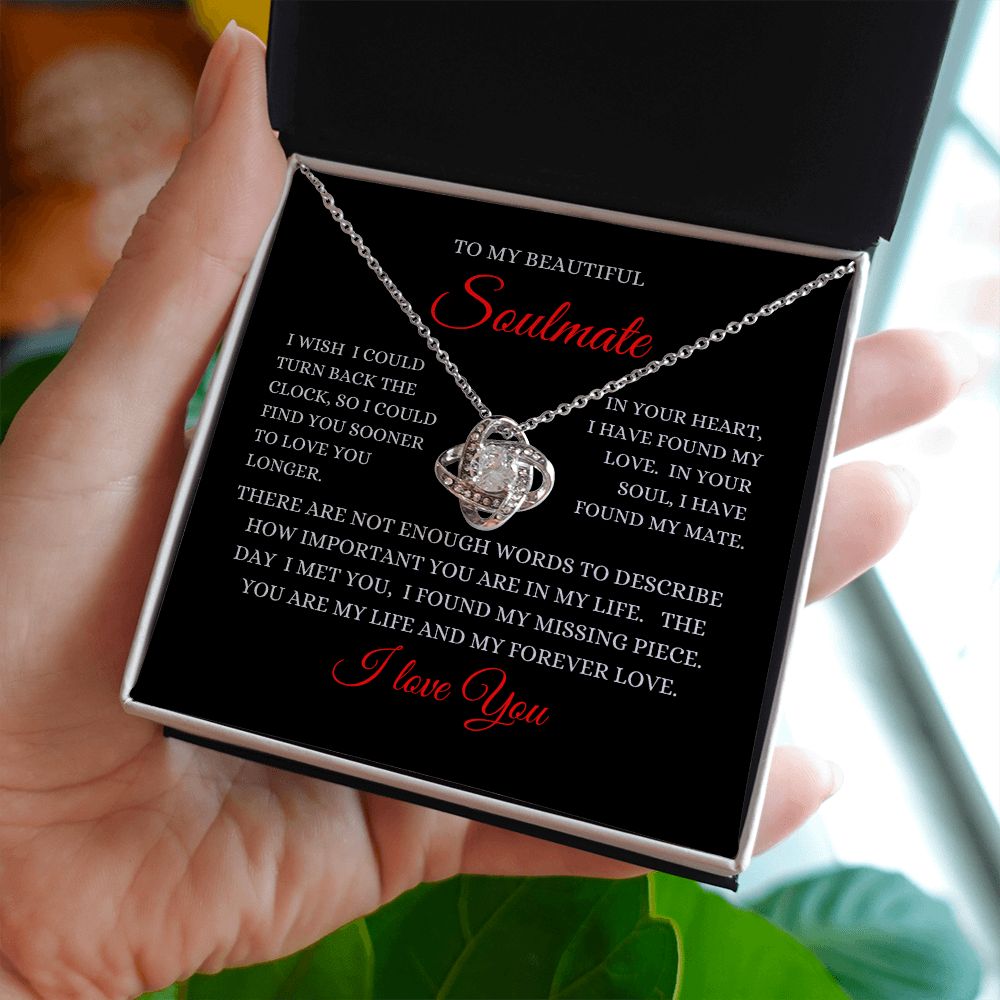 To My Beautiful Soulmate - Love Knot Necklace