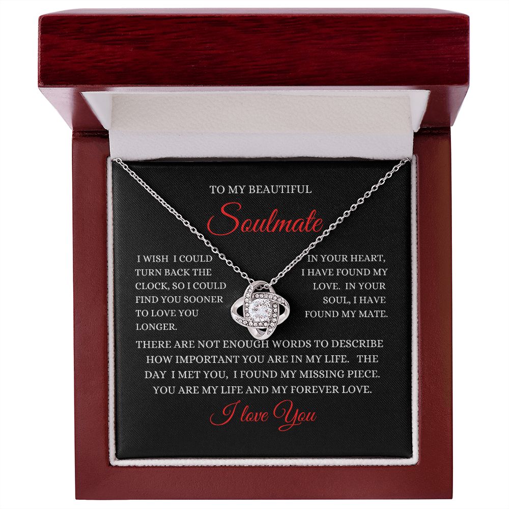 To My Beautiful Soulmate - Love Knot Necklace