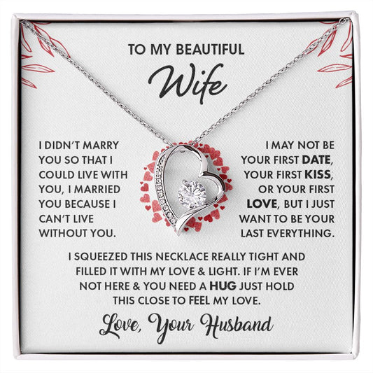 My Beautiful Wife | I love you - Forever Love Necklace